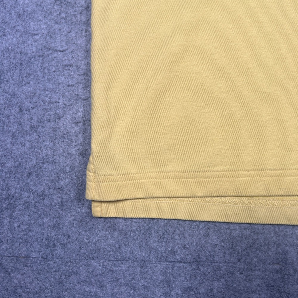 Psycho Bunny Polo Shirt Men Size 5 medium Yellow Pima Cotton Short Sleeve Preppy - Picture 3 of 16